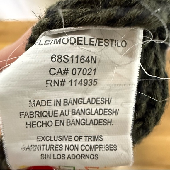 RDI Dark Green Knit Sweater w/ Elbow Patches Women’s Size Large High-Low Hem - Picture 5 of 7